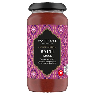 Waitrose Balti Sauce 450g glass jar (British brand)