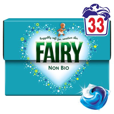 Fairy Non Bio washing capsules 33 count, imported from the UK