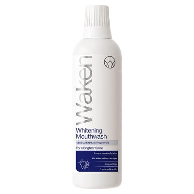 Waken whitening peppermint mouthwash 500ml, imported from the UK