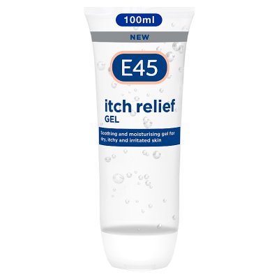 E45 itch relief gel 100ml for dry itchy skin - British product