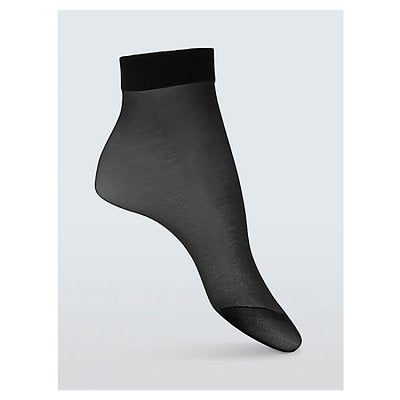 Black ankle highs size 3s - British product