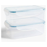 John Lewis ANYDAY plastic storage containers set of 2 1L clear (British brand)