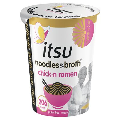itsu Chick-n Ramen rice noodle pot 64g, UK version