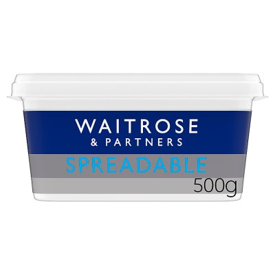 Waitrose spreadable butter slightly salted 500g, UK version