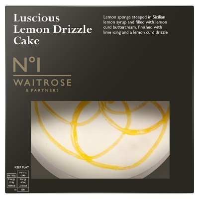 Waitrose lemon drizzle cake with Sicilian lemon syrup, imported from the UK