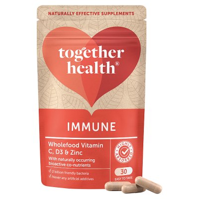 Together Health immune supplement Vitamin C Zinc D3 30 capsules (British brand)