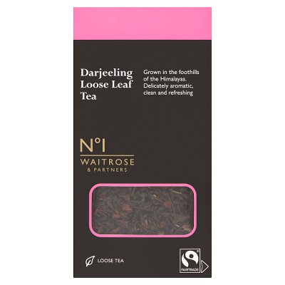 Waitrose No.1 Darjeeling loose leaf tea 125g, UK version