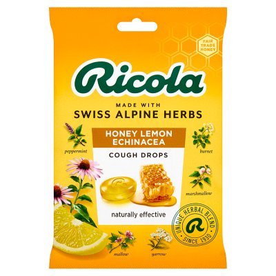 Ricola honey lemon echinacea cough drops 75g - British product