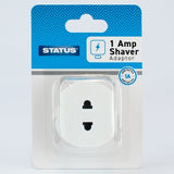 Shaver adaptor 1amp 1Each pack, imported from the UK