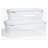 John Lewis ANYDAY nesting clear storage containers set of 2 (British brand)