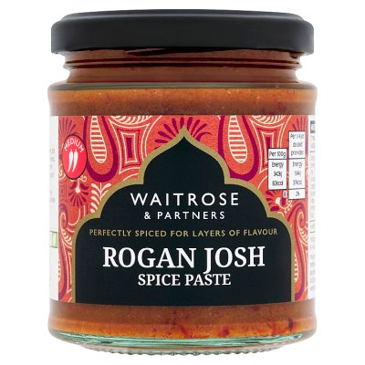 Waitrose rogan josh paste 180g, UK version
