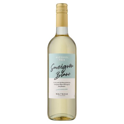 Waitrose alcohol-free Sauvignon Blanc wine 75cl (British brand)
