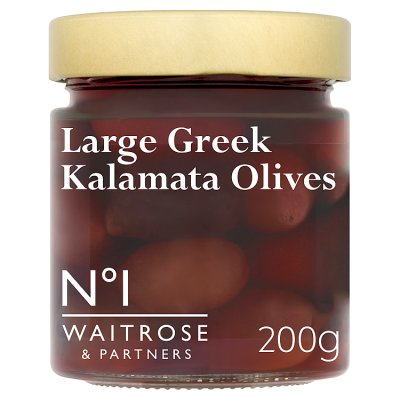 Waitrose No.1 large Kalamata olives 200g (British brand)