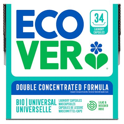 Ecover bio laundry capsules 34 wash loads, UK version