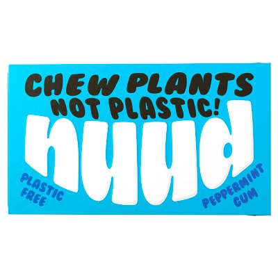 Nuud plastic free peppermint gum 18g - British product
