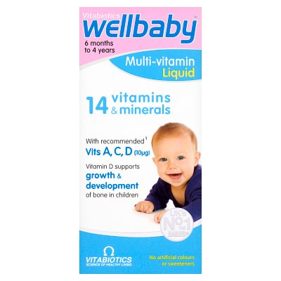 Wellbaby multivitamin liquid 150ml - British product