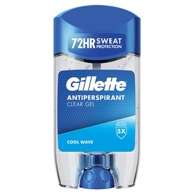 Gillette Cool Wave clear gel deodorant 70ml, UK version
