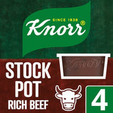 Knorr gluten free rich beef stock pot 4x28g (British brand)