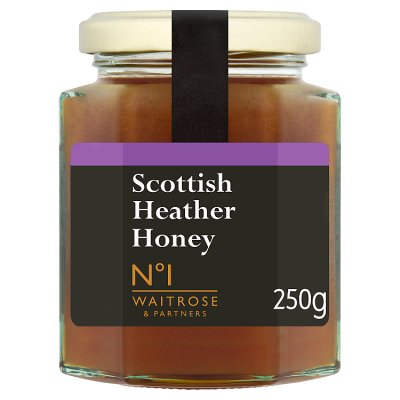 Waitrose No.1 Scottish Heather Honey 250g, imported from the UK