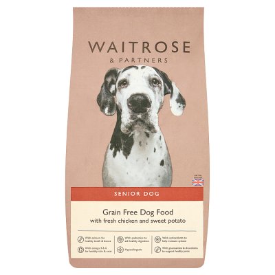 Waitrose senior dog food grain free chicken and potato 2kg, UK version