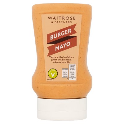 Waitrose squeezy burger mayonnaise 280ml - British product