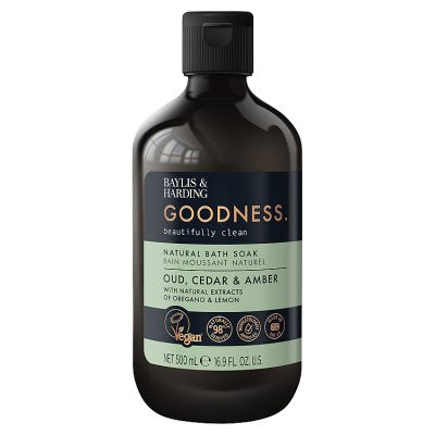 Baylis & Harding Oud Cedar Amber bath soak 500ml (British brand)