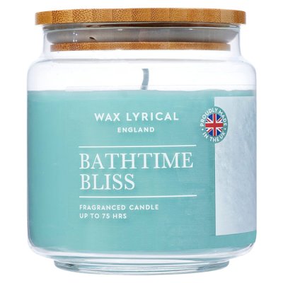 Wax Lyrical candle Bathtime Bliss 335g, imported from the UK