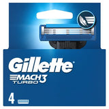 Gillette Mach3 Turbo razor blades 4s - British product