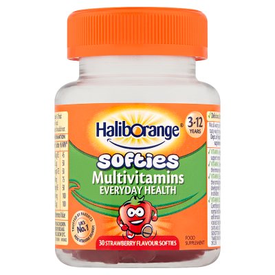 Haliborange multivitamin softies strawberry 30s, imported from the UK