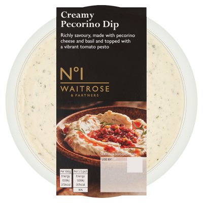 Waitrose No.1 creamy pecorino dip 170g - British product