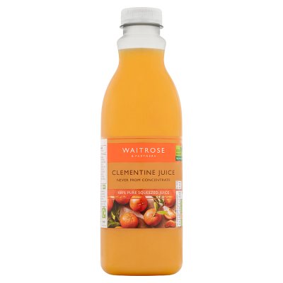 Waitrose clementine fruit juice 1 litre (British brand)