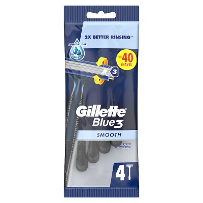 Gillette Blue 3 disposable razors 4s (British brand)