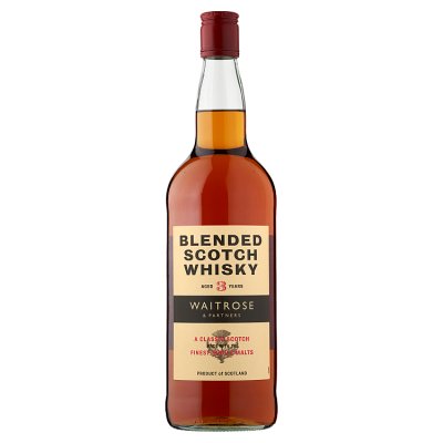 Waitrose Blended Scotch Whisky 1L bottle - British product