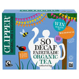 Clipper organic fairtrade decaf tea bags 80s - British product