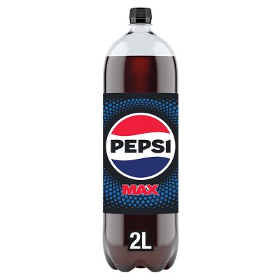 Pepsi Max no sugar cola bottle 2 litre (British brand)