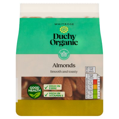 Waitrose Duchy Organic snacking almonds 150g, UK version