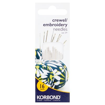Korbond crewel needles 3/9, UK version