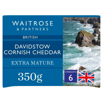 Waitrose mature Cheddar cheese strength 6 350g - British product