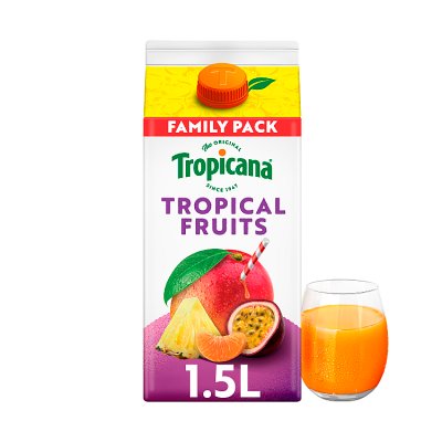 Tropicana Pure tropical fruit juice 1.5L - British product