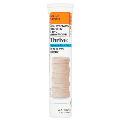 Waitrose Vitamin C and Zinc effervescent supplement 20g (British brand)