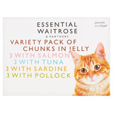 Essential cat food fish selection in jelly 12x100g, imported from the UK