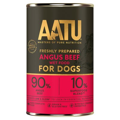 AATU Angus Beef dog food 400g, imported from the UK