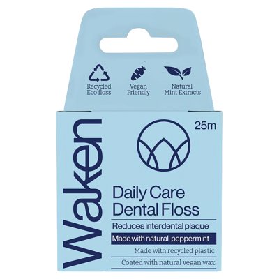 Waken Peppermint Dental Floss with vegan wax, UK version