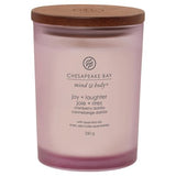 Chesapeake Bay Joy & Laughter medium scented candle jar, UK version