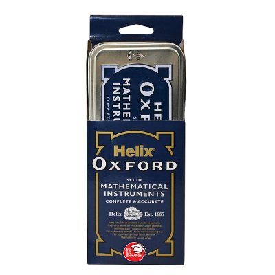 Oxford Helix maths set with compass and sharpener - British product