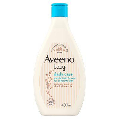 Aveeno Baby Gentle Bath Wash 400ml, imported from the UK