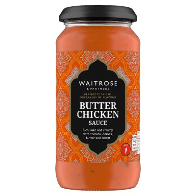 Waitrose butter chicken sauce 450g in a jar, UK version