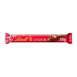 Lindt Lindor milk chocolate treat bar with creamy filling 38g, UK version