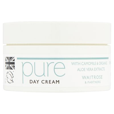 Waitrose Pure Day Cream facial moisturiser 50ml - British product
