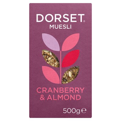 Dorset Cereals cranberry and almond muesli 500g, UK version